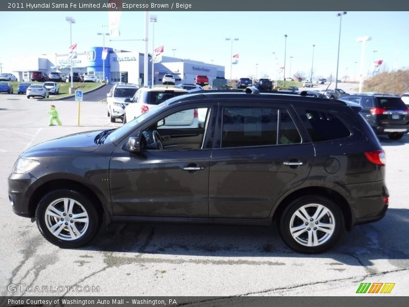 Espresso Brown / Beige 2011 Hyundai Santa Fe Limited AWD