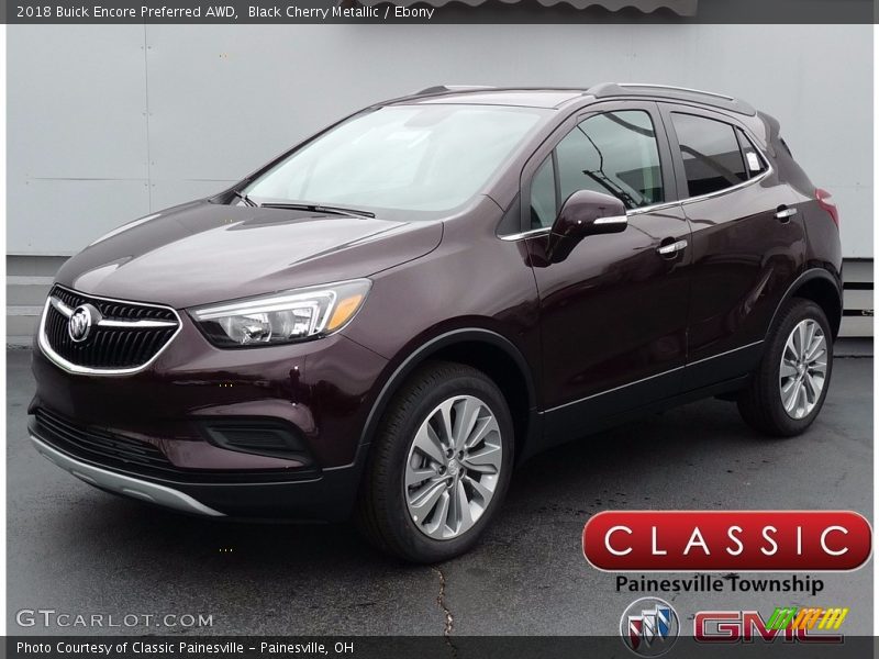 Black Cherry Metallic / Ebony 2018 Buick Encore Preferred AWD