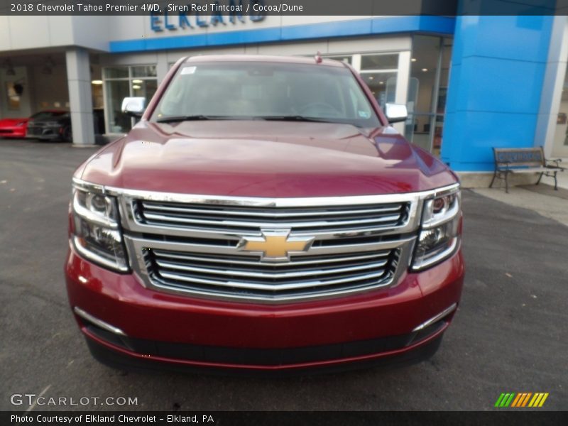 Siren Red Tintcoat / Cocoa/Dune 2018 Chevrolet Tahoe Premier 4WD