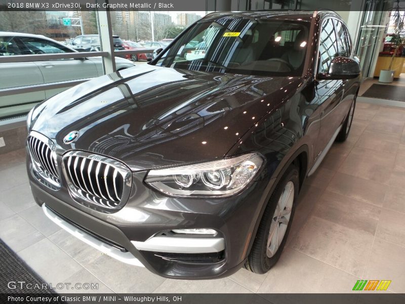Dark Graphite Metallic / Black 2018 BMW X3 xDrive30i