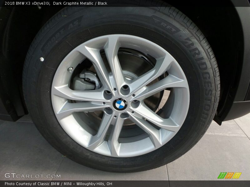 Dark Graphite Metallic / Black 2018 BMW X3 xDrive30i
