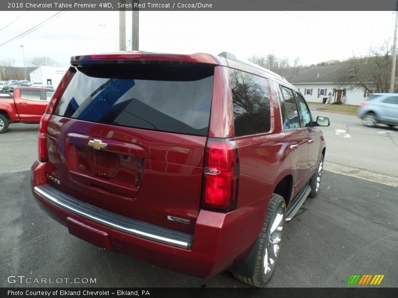 Siren Red Tintcoat / Cocoa/Dune 2018 Chevrolet Tahoe Premier 4WD