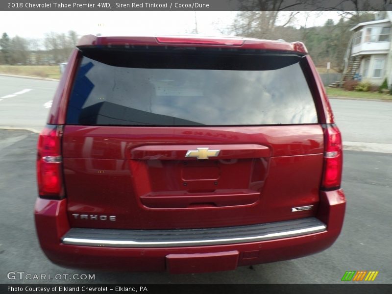 Siren Red Tintcoat / Cocoa/Dune 2018 Chevrolet Tahoe Premier 4WD