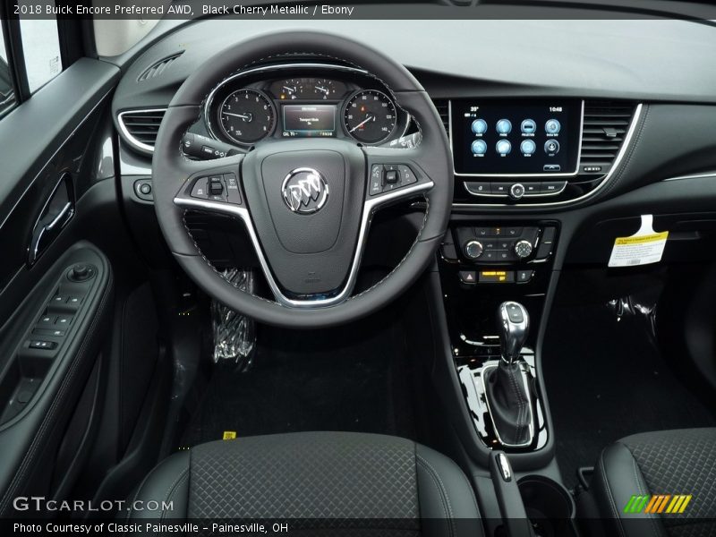 Black Cherry Metallic / Ebony 2018 Buick Encore Preferred AWD