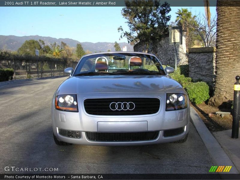 Lake Silver Metallic / Amber Red 2001 Audi TT 1.8T Roadster