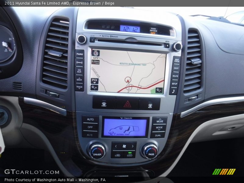 Espresso Brown / Beige 2011 Hyundai Santa Fe Limited AWD