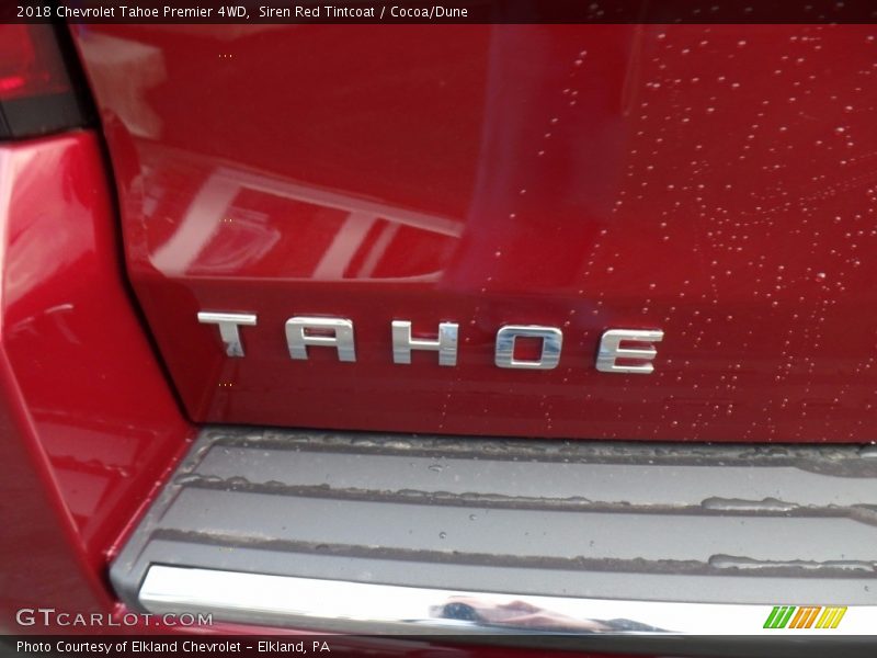 Siren Red Tintcoat / Cocoa/Dune 2018 Chevrolet Tahoe Premier 4WD