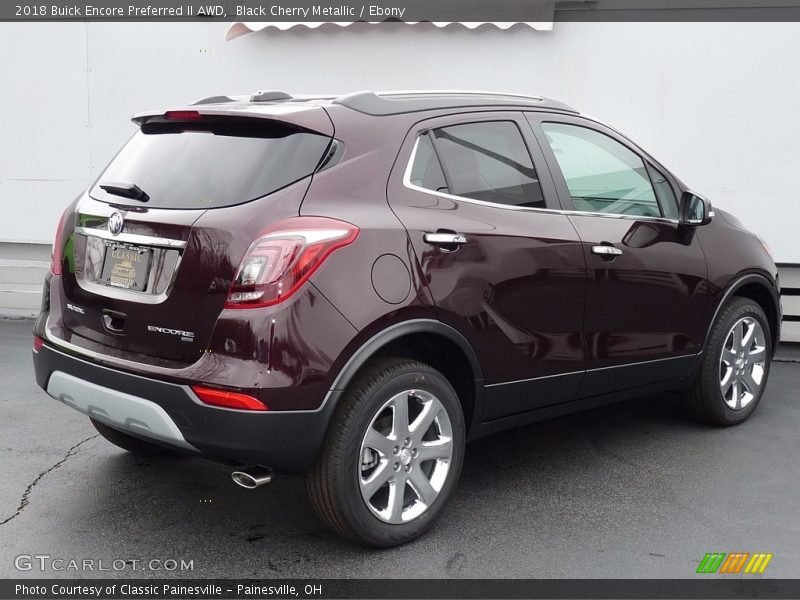 Black Cherry Metallic / Ebony 2018 Buick Encore Preferred II AWD