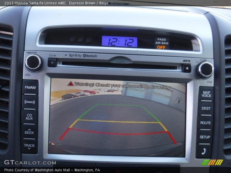 Espresso Brown / Beige 2011 Hyundai Santa Fe Limited AWD