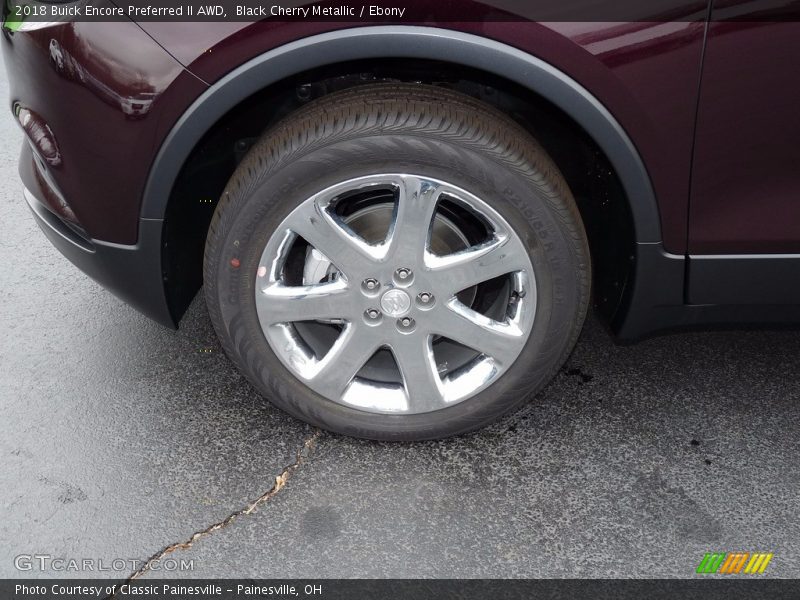 Black Cherry Metallic / Ebony 2018 Buick Encore Preferred II AWD