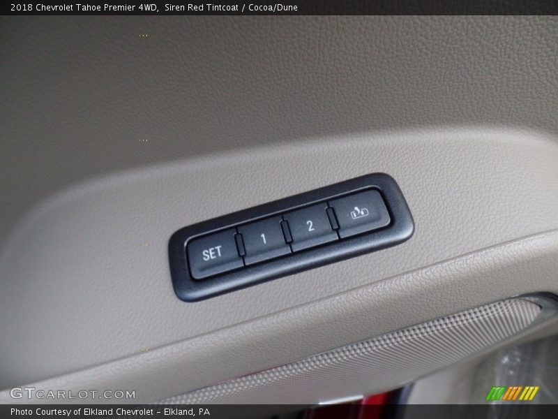 Siren Red Tintcoat / Cocoa/Dune 2018 Chevrolet Tahoe Premier 4WD