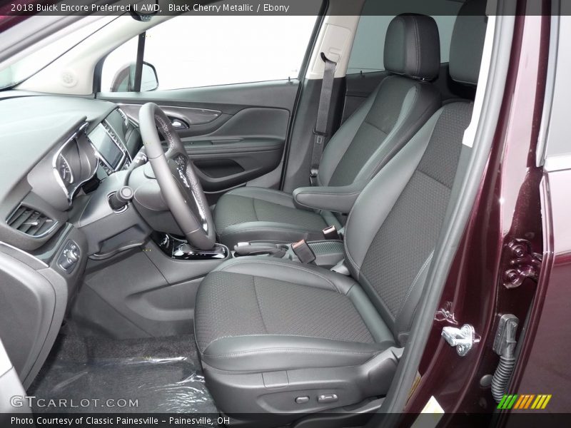  2018 Encore Preferred II AWD Ebony Interior
