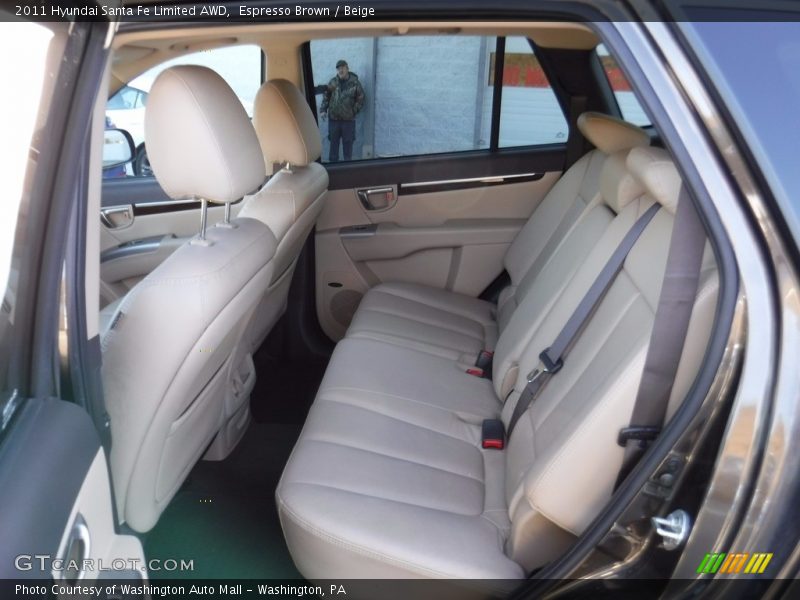 Espresso Brown / Beige 2011 Hyundai Santa Fe Limited AWD
