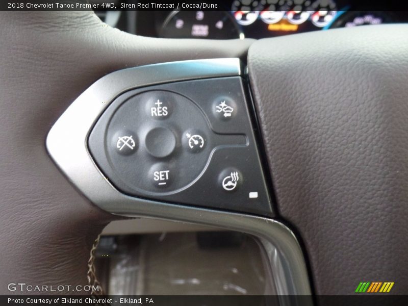 Siren Red Tintcoat / Cocoa/Dune 2018 Chevrolet Tahoe Premier 4WD