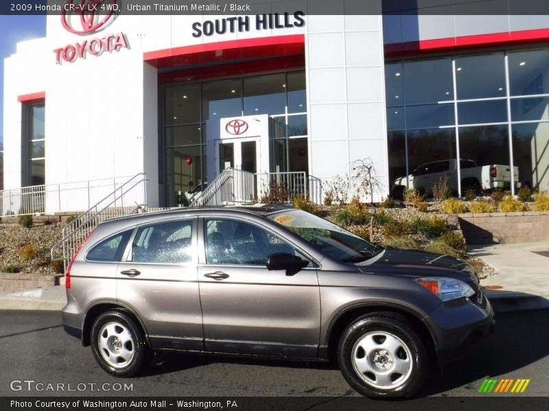 Urban Titanium Metallic / Black 2009 Honda CR-V LX 4WD