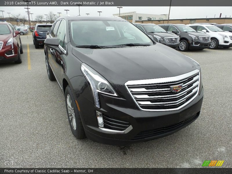 Dark Granite Metallic / Jet Black 2018 Cadillac XT5 Luxury AWD