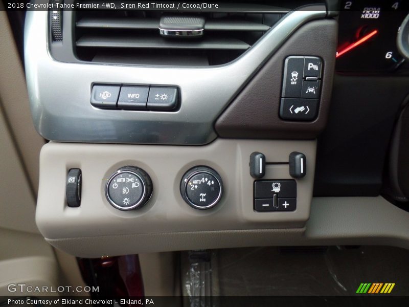 Siren Red Tintcoat / Cocoa/Dune 2018 Chevrolet Tahoe Premier 4WD