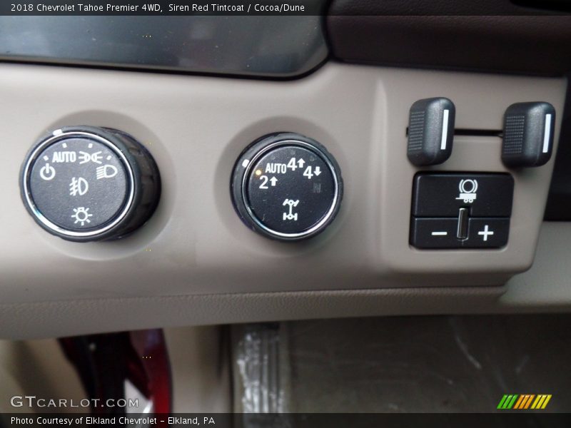 Siren Red Tintcoat / Cocoa/Dune 2018 Chevrolet Tahoe Premier 4WD