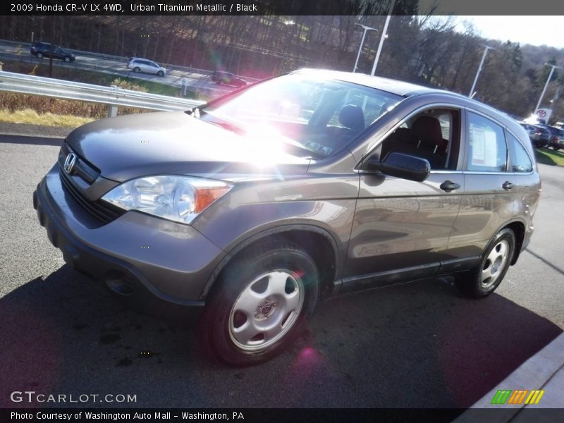 Urban Titanium Metallic / Black 2009 Honda CR-V LX 4WD