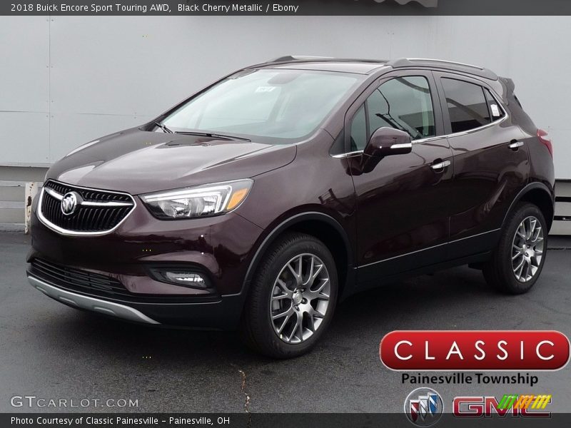 Black Cherry Metallic / Ebony 2018 Buick Encore Sport Touring AWD