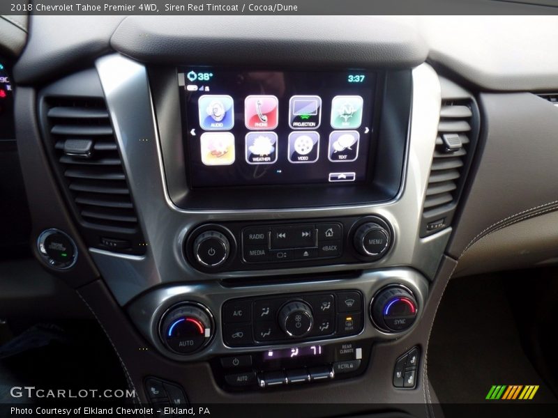 Siren Red Tintcoat / Cocoa/Dune 2018 Chevrolet Tahoe Premier 4WD