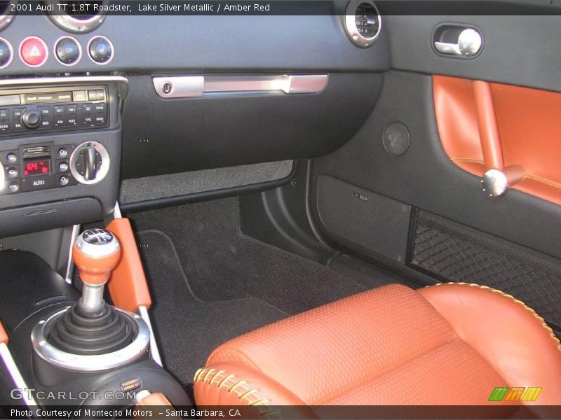 Lake Silver Metallic / Amber Red 2001 Audi TT 1.8T Roadster