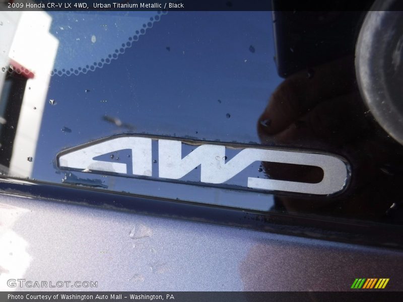 Urban Titanium Metallic / Black 2009 Honda CR-V LX 4WD