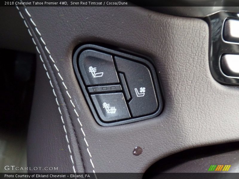 Siren Red Tintcoat / Cocoa/Dune 2018 Chevrolet Tahoe Premier 4WD