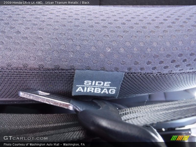 Urban Titanium Metallic / Black 2009 Honda CR-V LX 4WD