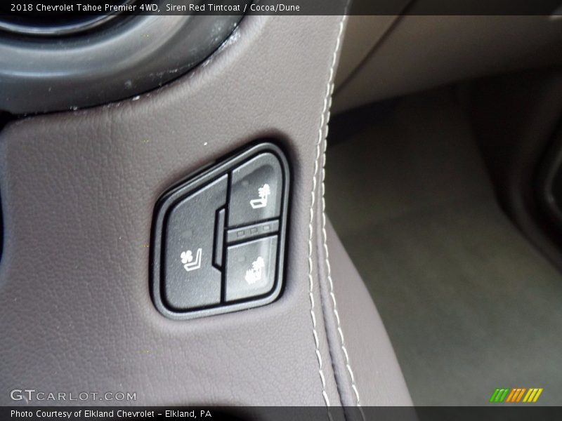 Siren Red Tintcoat / Cocoa/Dune 2018 Chevrolet Tahoe Premier 4WD