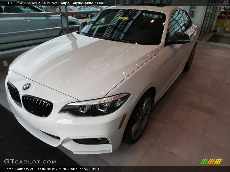 Alpine White / Black 2018 BMW 2 Series 230i xDrive Coupe