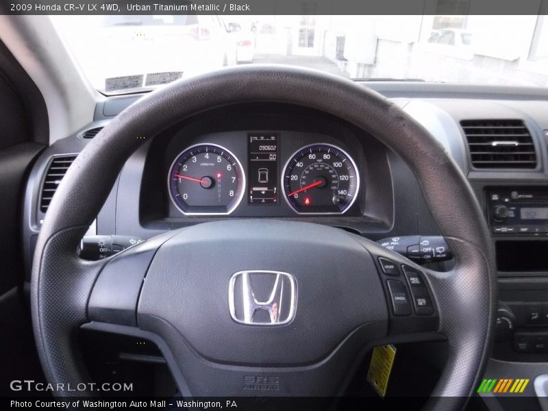 Urban Titanium Metallic / Black 2009 Honda CR-V LX 4WD
