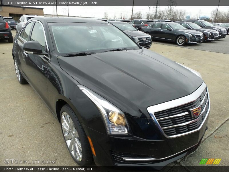 Black Raven / Jet Black 2018 Cadillac ATS Luxury AWD