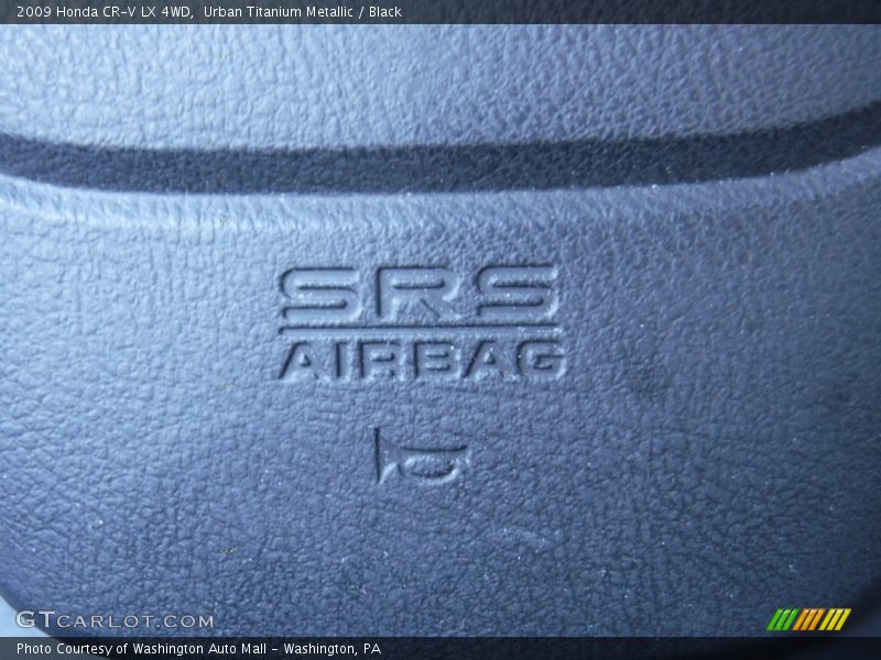 Urban Titanium Metallic / Black 2009 Honda CR-V LX 4WD