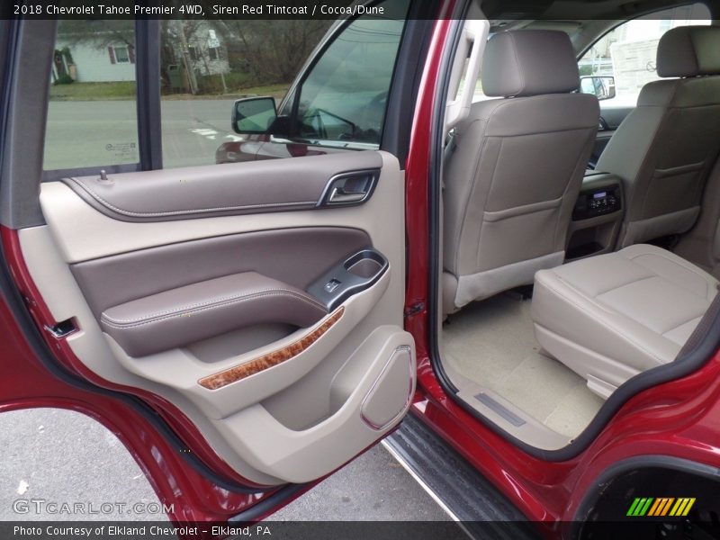Siren Red Tintcoat / Cocoa/Dune 2018 Chevrolet Tahoe Premier 4WD