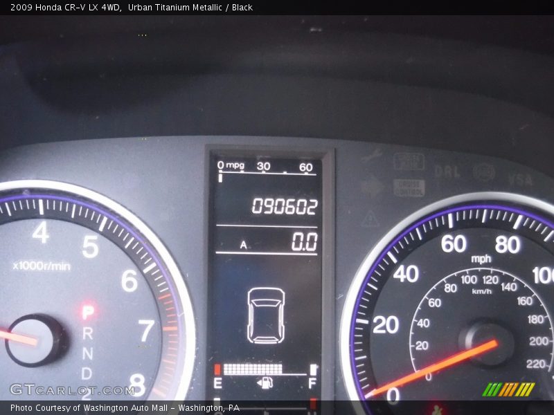 Urban Titanium Metallic / Black 2009 Honda CR-V LX 4WD