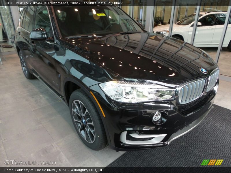Black Sapphire Metallic / Black 2018 BMW X5 xDrive40e iPerfomance