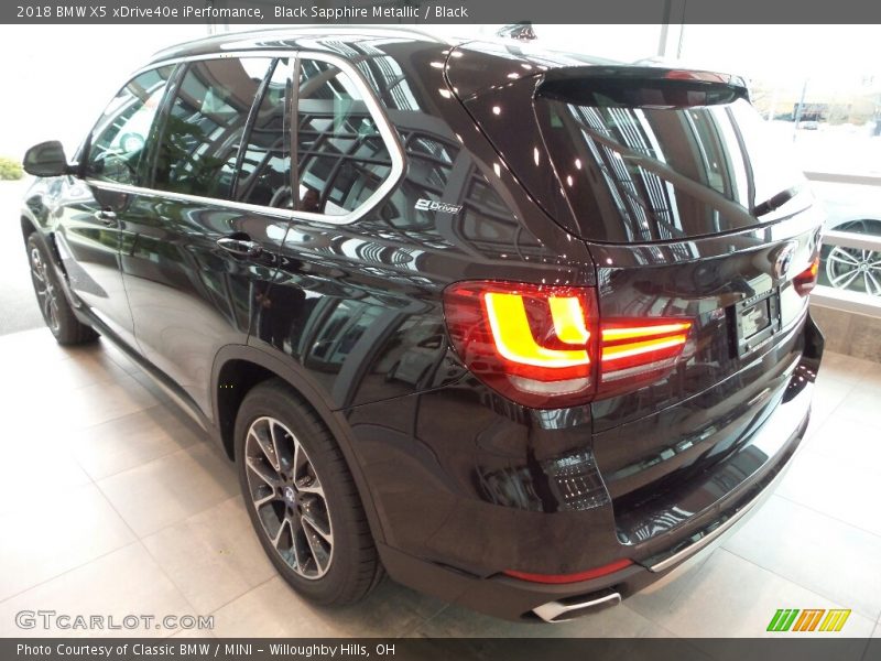Black Sapphire Metallic / Black 2018 BMW X5 xDrive40e iPerfomance