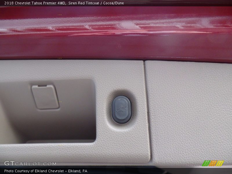 Siren Red Tintcoat / Cocoa/Dune 2018 Chevrolet Tahoe Premier 4WD