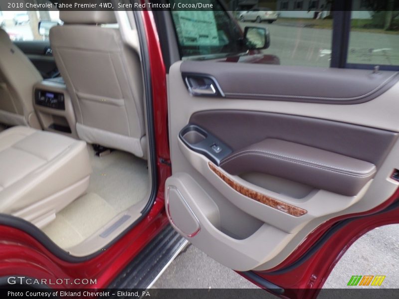 Siren Red Tintcoat / Cocoa/Dune 2018 Chevrolet Tahoe Premier 4WD