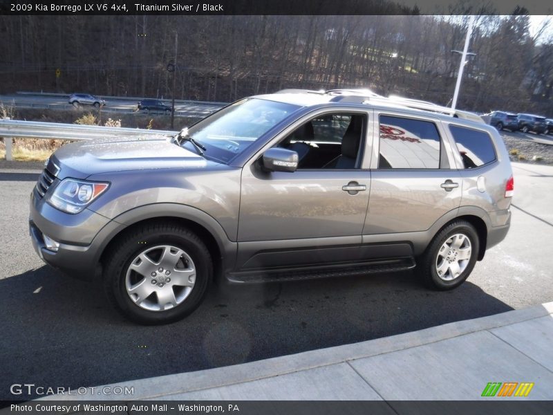 Titanium Silver / Black 2009 Kia Borrego LX V6 4x4