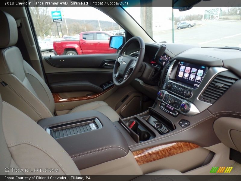 Siren Red Tintcoat / Cocoa/Dune 2018 Chevrolet Tahoe Premier 4WD