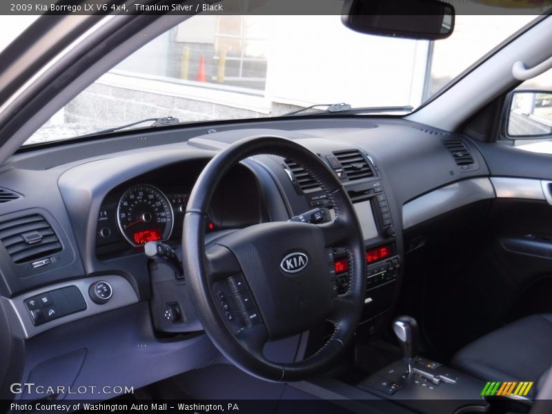 Titanium Silver / Black 2009 Kia Borrego LX V6 4x4