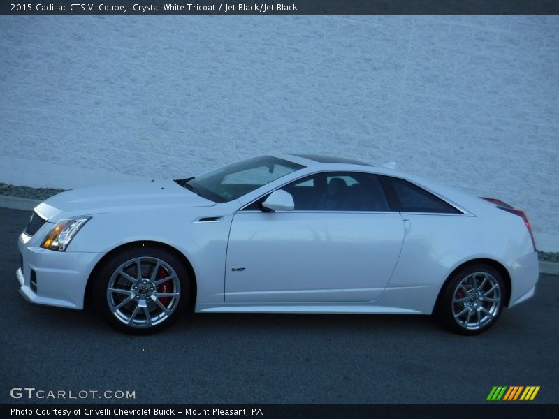 Crystal White Tricoat / Jet Black/Jet Black 2015 Cadillac CTS V-Coupe