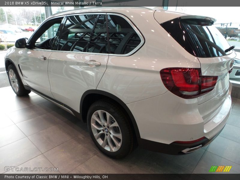 Mineral White Metallic / Terra 2018 BMW X5 xDrive35i