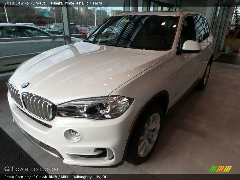 Mineral White Metallic / Terra 2018 BMW X5 xDrive35i