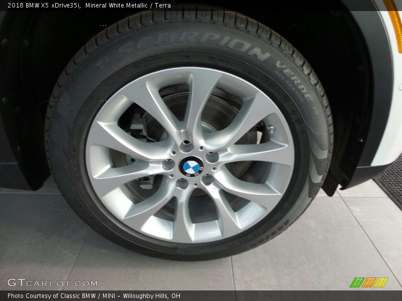 Mineral White Metallic / Terra 2018 BMW X5 xDrive35i