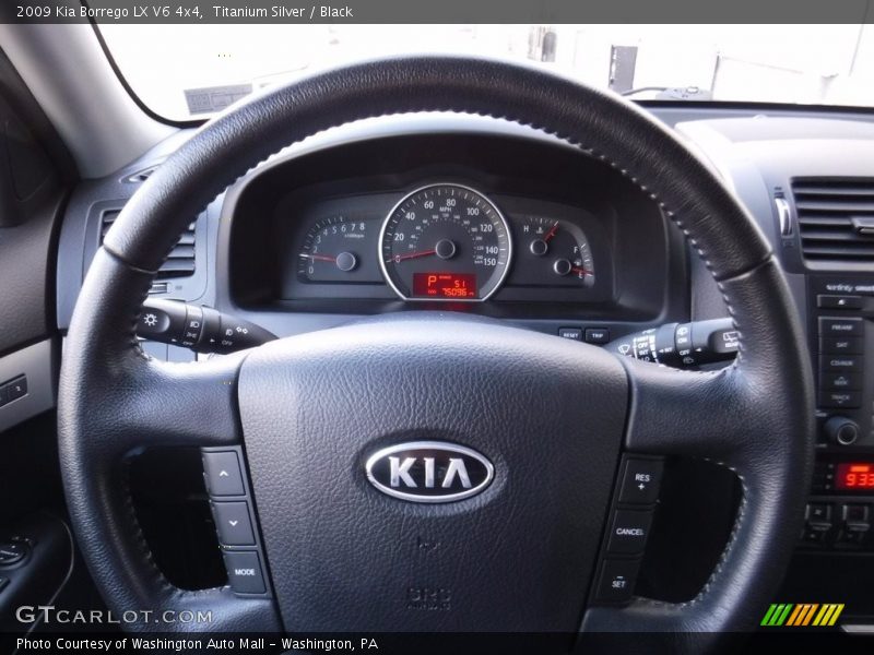 Titanium Silver / Black 2009 Kia Borrego LX V6 4x4