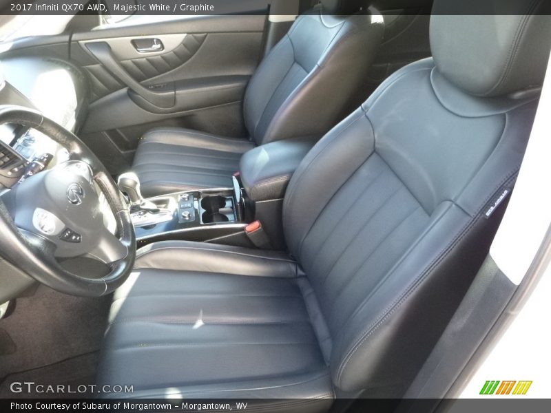 Majestic White / Graphite 2017 Infiniti QX70 AWD