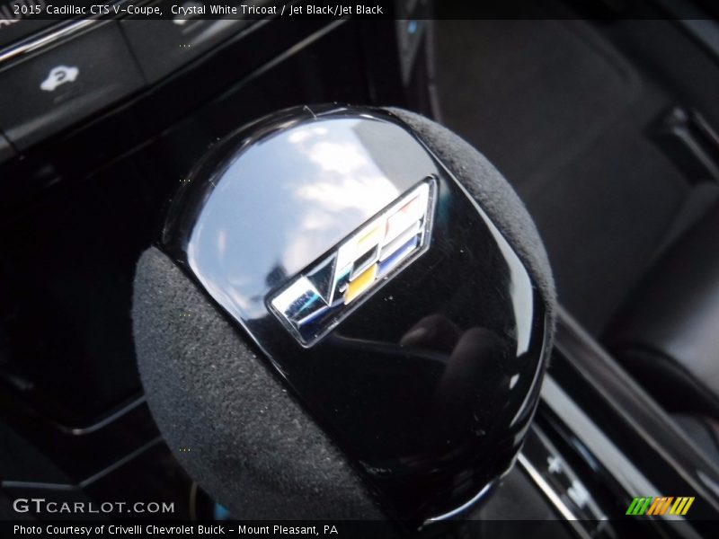 Crystal White Tricoat / Jet Black/Jet Black 2015 Cadillac CTS V-Coupe